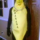 Divertido disfraz de plátano DJ