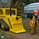 Disfraz de constructor y excavadora para niño
