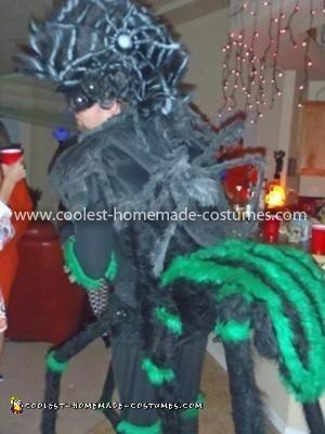 Traje de araña macho hecho en casa