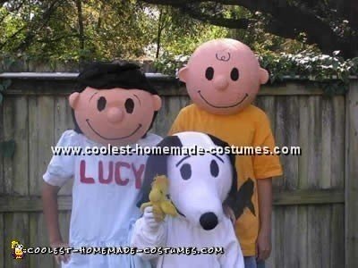 Disfraz de Charlie Brown, Lucy y Snoopy