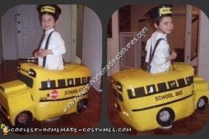 El disfraz de Halloween de autobús escolar amarillo casero más genial