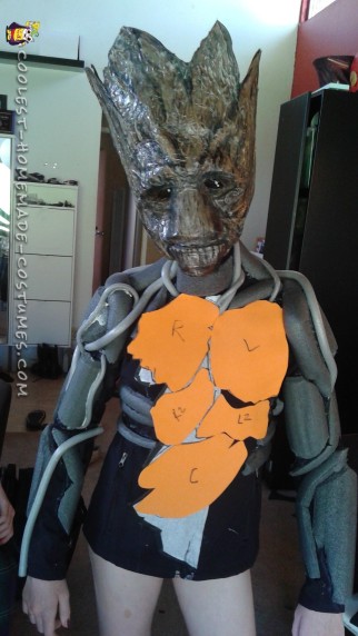 ¡Increíble disfraz de Groot hecho en solo dos días!