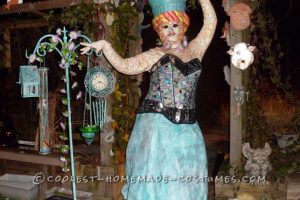 traje de mosaico de jardín casero creativo