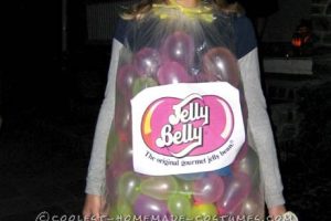 Traje ganador del premio de última hora que no cuesta nada: Divertido disfraz de Jelly Belly DIY