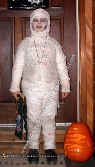 Imagen de un disfraz de momia