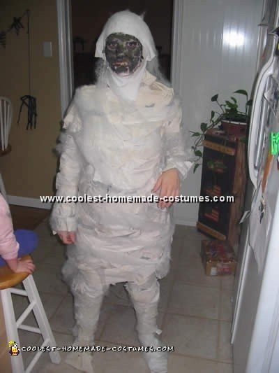 Imagen de un disfraz de momia