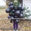 Disfraz de uva de Halloween hecho en casa