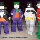 Disfraces caseros Lego Batman, Robin, Joker y Penguin