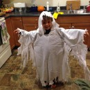 Disfraz de fantasma ligero con capucha para niño