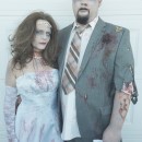 Disfraz de zombie para novia y novio