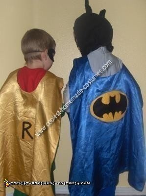 Disfraces caseros para una pareja de Batman y Robin