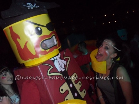 Cool Homemade Lego Minifig Disfraz de grupo de Halloween