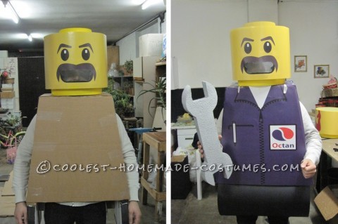 Cool Homemade Lego Minifig Disfraz de grupo de Halloween