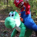 Cool DIY Illusion Baby Costume: ¡Soy yo, Mario... y Yoshi también!