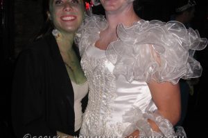 El disfraz más genial de Frankenstein y la novia de Frankenstein para pareja