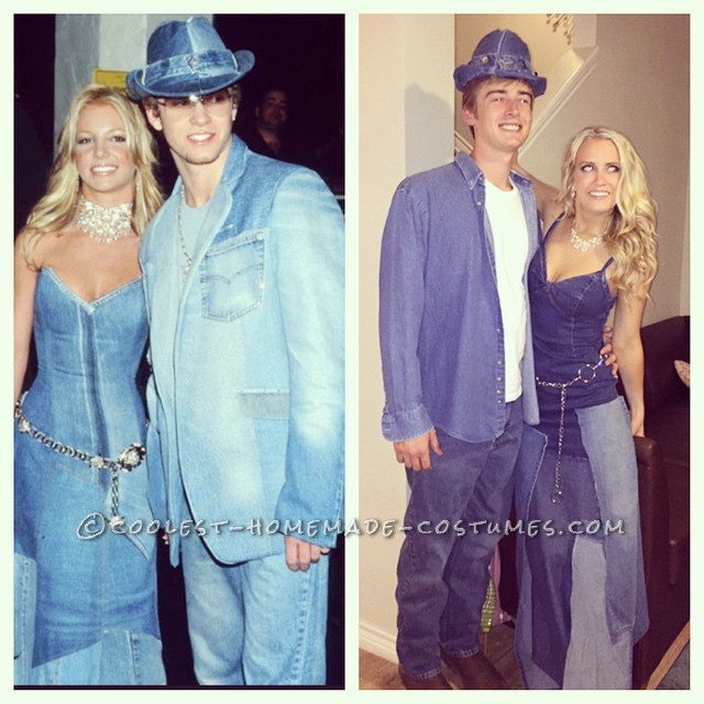 Disfraz de pareja sexy Britney Spears y Justin Timberlake