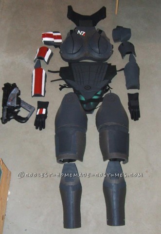 Mass Effect Commander Shepard Epic Female Armor (lo que necesita): cartulina de papel de calco 2 paquetes de colchonetas de fitness de 4 1/2