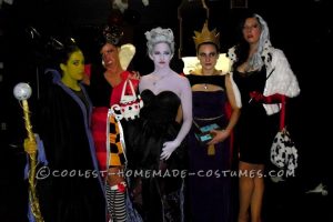 Disfraz de grupo de villanos de Disney femenino de fantasía
