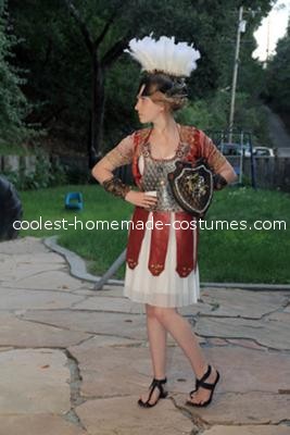 Longitud total - Disfraz de diosa griega Atenea