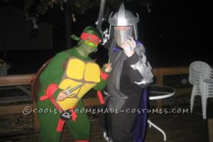 Disfraz de pareja DIY original: Teenage Mutant Ninja Turtle y Shredder