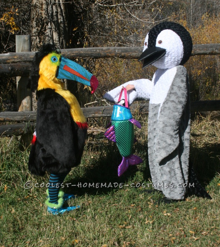 Disfraces de pingüinos y tucanes: pájaros del mismo vuelo en cualquier clima