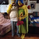 Traje para pareja de Homer y Marge Simpson