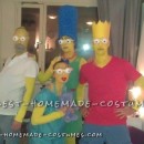 Genial disfraz de la familia Simpson