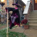 Disfraz de ilusión de Halloween de brujas voladoras
