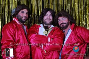 Disfraz de grupo Bee Gees ganador del concurso para hombre