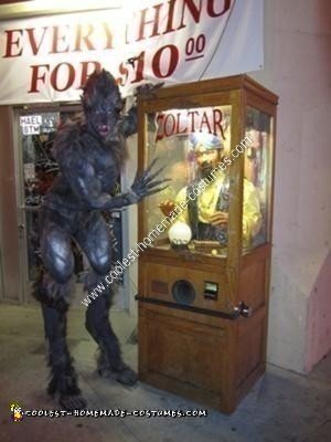 Disfraz de hombre lobo de Halloween hecho en casa