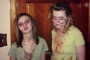 Disfraz de pareja zombie madre e hija