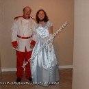 Idea de disfraz casero de príncipe y princesa para una pareja