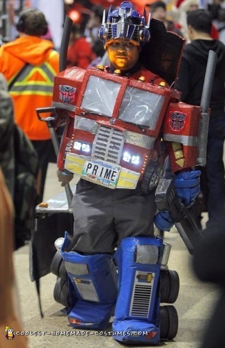 traje de transformador de bricolaje Optimus Prime