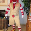 disfraz de ronald mcdonald loco