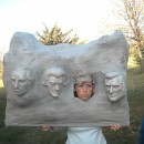 Disfraz de Monte Rushmore hecho en casa original