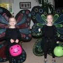 Geniales disfraces caseros de mariposas para gemelas