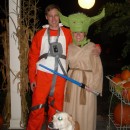 El disfraz de piloto rebelde y Yoda DIY más genial para una pareja