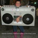 traje de boombox hecho en casa