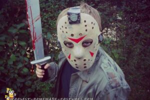 Disfraz de Jason Voorhees fácil de hacer para niños