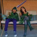 Los villanos más malos de Gotham: Poison Ivy y The Riddler: Mi hija quería ser Riddler, así que decidí hacerle uno.  Encontré un sombrero de Party City, un blazer de una tienda de segunda mano, un bastón que tuvimos que comprar en línea.