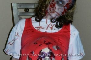 Disfraz de Halloween de zombie aterrador «futura mamá»