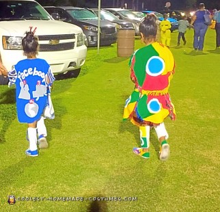 Traje de pareja de Google Chrome y Facebook