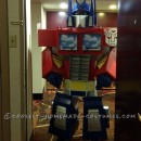 Disfraz realista de Optimus Prime de Transformers