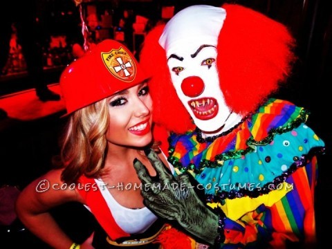 Disfraz de Payaso Pennywise aterrador