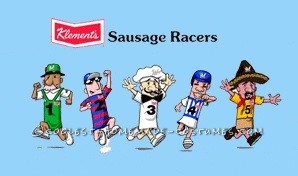 Idea de traje de equipo de última hora: MLB Racing Sausages