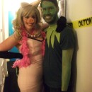 Disfraz de pareja de Miss Piggy y Kermit Muppets