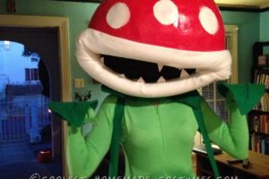 Fantasía Halloween Disfraz Mario Bros Piraña Planta