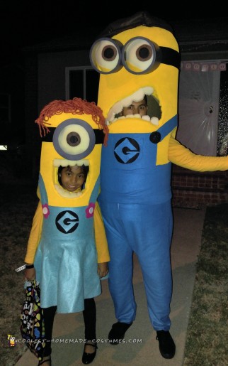 disfraces de minion padre e hija