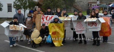 ¡Disfraz de grupo de restaurante chino Poo-Ping!