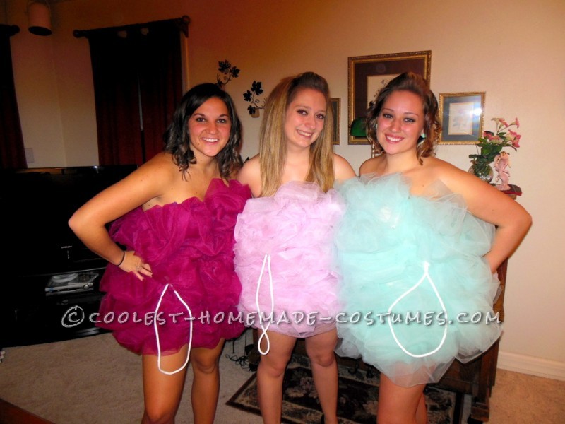 Divertido grupo sexy disfraces de Halloween: Loofah Girls